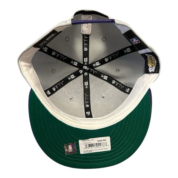Los Angeles Lakers Big Logo New Era 9FIFTY NBA Tip Off Snapback Cap Hat - Picture 8 of 13